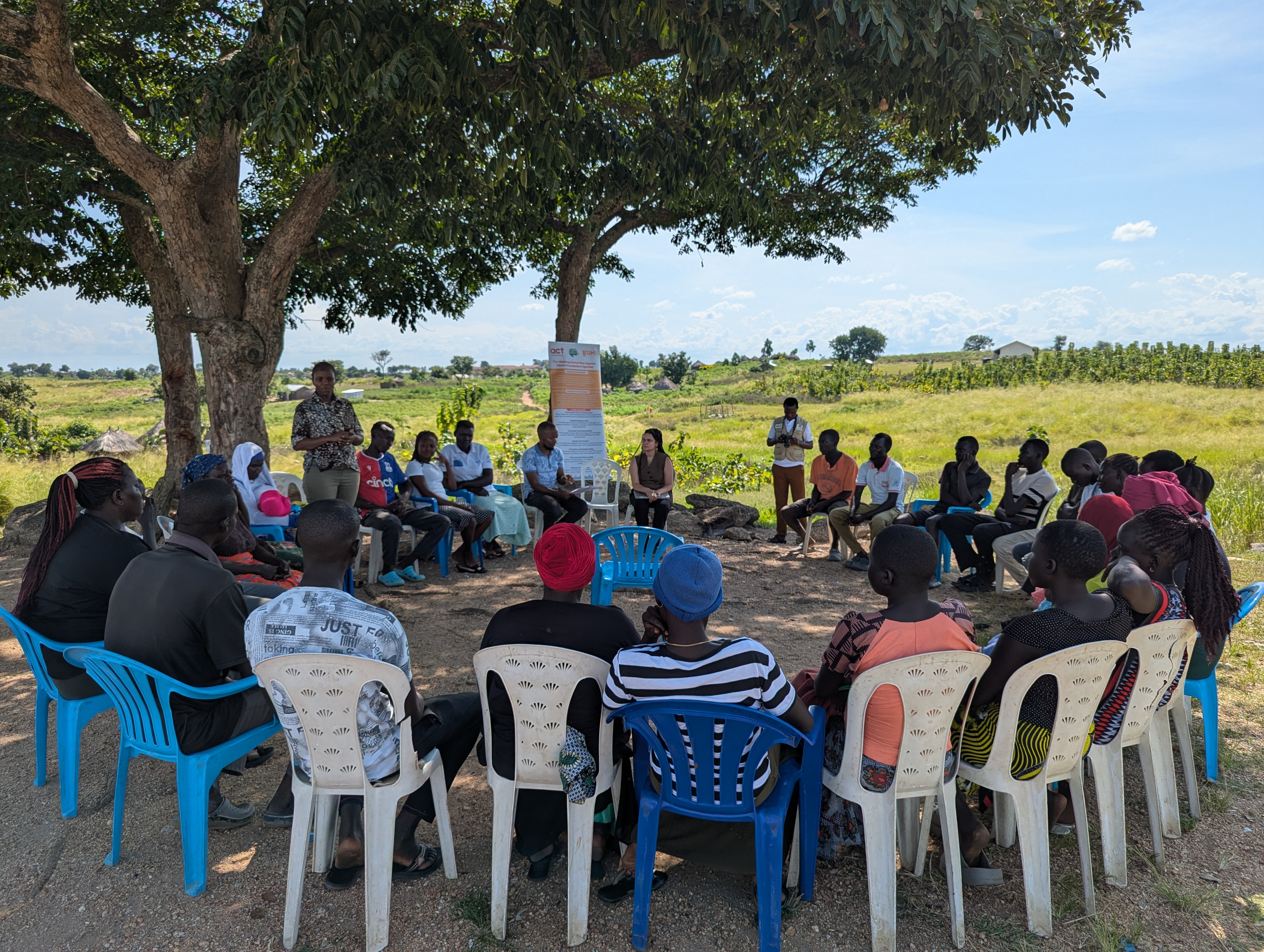 Healthcare workers in rural clinic